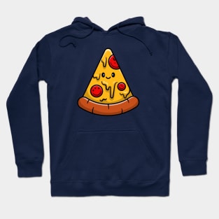 Cute Pizza Cartoon Vector Icon Illustration Hoodie